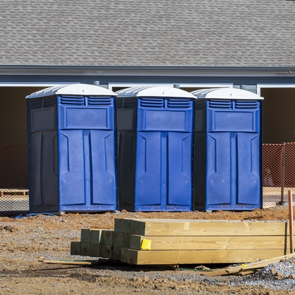 how often are the porta potties cleaned and serviced during a rental period in Lascassas TN